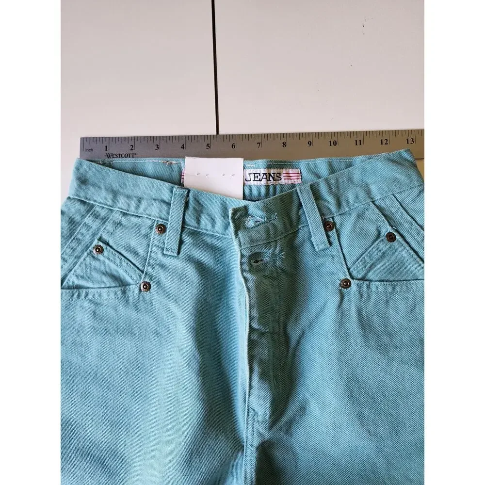 NWT Vintage Zena Jeans‎ Relaxed Fit Womens 6 Seafoam